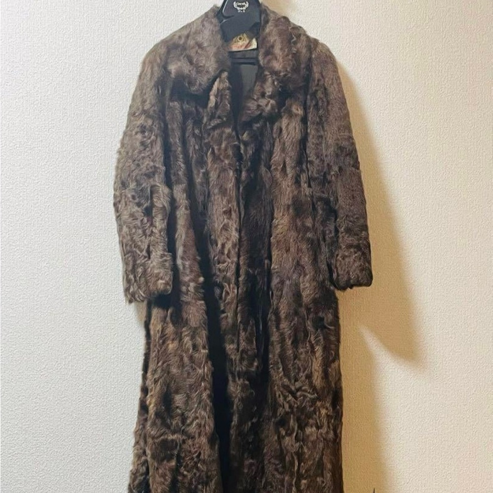 Fur Coat Long Brown